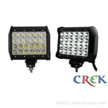 Corrosion Tested 7 Inch Automotive LED Light Bar 72W , truc